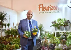 Michael Unger presenting their ranunculus of a German breeder. They started to supply these young plants in 2017 and since then, the demand increased sharply. Special about this series that is named Yoku Sum  is that it contains varieties that differ in foliage, color, flower color and flower type.